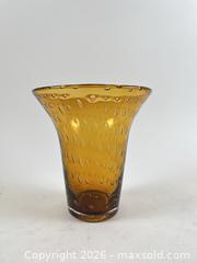 MaxSold Auction: MCM WEBB CONTROLLED AMBER BUBBLE GLASS VASE - Toronto (Ontario, Canada) PARTNER MANAGED Moving Online Auction - Brunswick Avenue