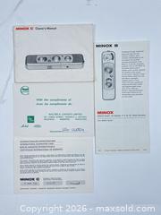 MaxSold Auction: MINOX MINIATURE SPY FILM CAMERA AND LOUPE  - Toronto (Ontario, Canada) PARTNER MANAGED Moving Online Auction - Brunswick Avenue