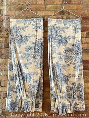 MaxSold Auction: PAIR OF TOILE DE JOUY LONG CURTAIN DRAPES - Toronto (Ontario, Canada) PARTNER MANAGED Moving Online Auction - Brunswick Avenue