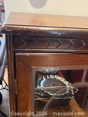 MaxSold Auction: VINTAGE HONDERICH GLASS FRONT BOOKCASE CABINET - Toronto (Ontario, Canada) PARTNER MANAGED Moving Online Auction - Brunswick Avenue