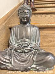 MaxSold Auction: Seated Buddha Statue, Dark Bronze Finish, Made in Canada, 11–14 in - Welland (Ontario, Canada) SELLER MANAGED Reseller Online Auction - Stern Drive