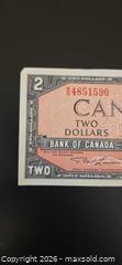 MaxSold Auction: 1954 Canadian $2 bill - Ottawa (Ontario, Canada) SELLER MANAGED Downsizing Online Auction - Seabrooke Drive