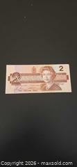 MaxSold Auction: 1986 Canadian $2 bill - Ottawa (Ontario, Canada) SELLER MANAGED Downsizing Online Auction - Seabrooke Drive