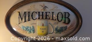 MaxSold Auction: Vintage Michelob draft beer advertising sign - Ottawa (Ontario, Canada) SELLER MANAGED Downsizing Online Auction - Seabrooke Drive