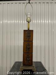 MaxSold Auction: Decorative Wood Lamp (no lampshade) - Toronto (Ontario, Canada) SELLER MANAGED Estate Sale Online Auction - Kennedy Road (STORAGE)