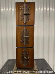 MaxSold Auction: Decorative Wood Lamp (no lampshade) - Toronto (Ontario, Canada) SELLER MANAGED Estate Sale Online Auction - Kennedy Road (STORAGE)