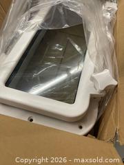MaxSold Auction: White Rectangular Marine Boat Porthole Window Portlight (3) - Toronto (Ontario, Canada) SELLER MANAGED Estate Sale Online Auction - Kennedy Road (STORAGE)