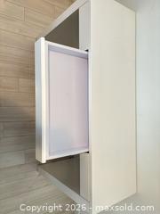 MaxSold Auction: 49in White High-Gloss Desk / Console Table with Drawer - Delta (British Columbia, Canada) SELLER MANAGED Estate Sale Online Auction -  55b Street