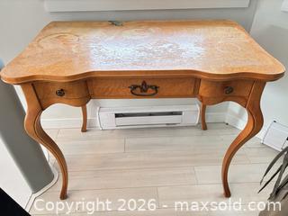 MaxSold Auction: French Provincial Vanity Table, Birdseye/Burl Maple Veneer - Delta (British Columbia, Canada) SELLER MANAGED Estate Sale Online Auction -  55b Street