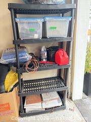 MaxSold Auction: Lot of 3 Molded Plastic Shelving Units, 5 Shelves Each SHELVING ONLY - CONTENTS NOT INCLUDED - Delta (British Columbia, Canada) SELLER MANAGED Estate Sale Online Auction -  55b Street