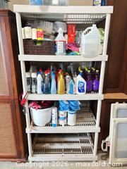MaxSold Auction: Lot of 3 Molded Plastic Shelving Units, 5 Shelves Each SHELVING ONLY - CONTENTS NOT INCLUDED - Delta (British Columbia, Canada) SELLER MANAGED Estate Sale Online Auction -  55b Street
