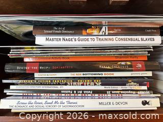 MaxSold Auction: Lot of Adult BDSM / Fetish / Femdom Books & Magazines - Delta (British Columbia, Canada) SELLER MANAGED Estate Sale Online Auction -  55b Street