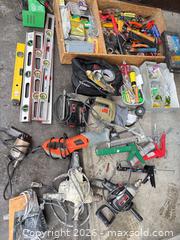 MaxSold Auction: Mixed Lot of Hand & Small Power Tools in Vintage Steamer Trunk - Delta (British Columbia, Canada) SELLER MANAGED Estate Sale Online Auction -  55b Street