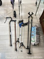MaxSold Auction: Mixed Mobility Aids Lot: Walkers, Canes, Reacher, Rollator - Delta (British Columbia, Canada) SELLER MANAGED Estate Sale Online Auction -  55b Street