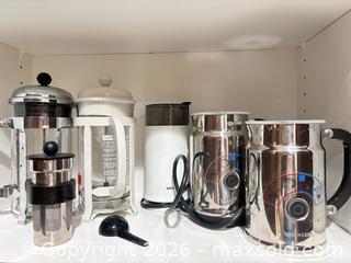 MaxSold Auction: Nespresso Aeroccino, Braun Grinder & Bodum French Press Lot - Delta (British Columbia, Canada) SELLER MANAGED Estate Sale Online Auction -  55b Street
