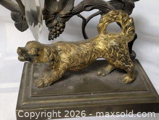 MaxSold Auction: Antique Gilted Bronze or Cast iron Lamp - South Frontenac (Ontario, Canada) SELLER MANAGED Downsizing Online Auction - Battersea Road