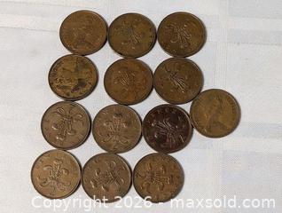 MaxSold Auction: Copper 2 Pence Coins of England - South Frontenac (Ontario, Canada) SELLER MANAGED Downsizing Online Auction - Battersea Road