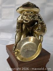 MaxSold Auction: Gold Prospector Trophy Statue on Walnut base - South Frontenac (Ontario, Canada) SELLER MANAGED Downsizing Online Auction - Battersea Road