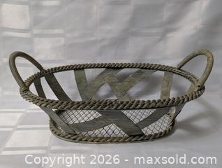 MaxSold Auction: Metal Basket for Display use - South Frontenac (Ontario, Canada) SELLER MANAGED Downsizing Online Auction - Battersea Road