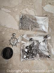 MaxSold Auction: Random mix of Sterling Silver Jewelry Findings - London (Ontario, Canada) SELLER MANAGED Downsizing Online Auction - Marconi Blvd.