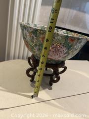 MaxSold Auction: Chinese Porcelain Flower Bowl - Campbell (California, USA) PARTNER MANAGED Downsizing Online Auction - Roundtree Drive