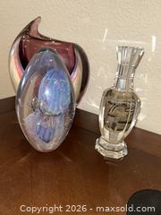 MaxSold Auction: Murano & Studio Art Glass Trio - Campbell (California, USA) PARTNER MANAGED Downsizing Online Auction - Roundtree Drive