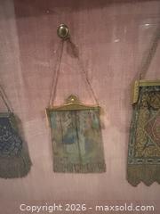 MaxSold Auction: Shadowbox with Antique Mesh Purses - Campbell (California, USA) PARTNER MANAGED Downsizing Online Auction - Roundtree Drive