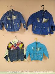 MaxSold Auction: 80’s new old stock vintage 1980s kids' denim jackets, - Toronto (Ontario, Canada) SELLER MANAGED Reseller Online Auction - Dartmoor Drive