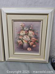 MaxSold Auction: Pair of vintage P. Keeling floral oil paintings on canvas,  - Toronto (Ontario, Canada) SELLER MANAGED Reseller Online Auction - Dartmoor Drive