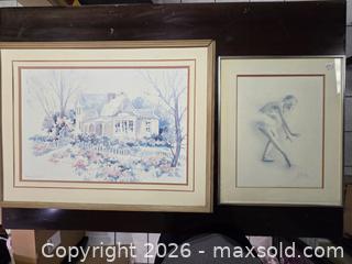 MaxSold Auction: Pair of wall frames pictures  - Toronto (Ontario, Canada) SELLER MANAGED Reseller Online Auction - Dartmoor Drive