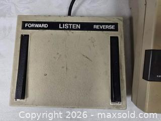 MaxSold Auction: vintage Harris Lanier P-128 microcassette dictation and transcription machine - Toronto (Ontario, Canada) SELLER MANAGED Reseller Online Auction - Dartmoor Drive
