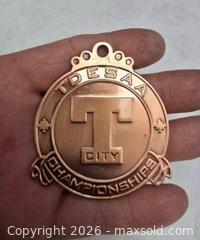 MaxSold Auction: vintage TDESAA City Championships bronze-finish medal,  - Toronto (Ontario, Canada) SELLER MANAGED Reseller Online Auction - Dartmoor Drive