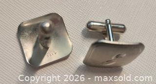 MaxSold Auction: vintage-style square sterling silver cufflinks - Mississauga (Ontario, Canada) SELLER MANAGED Downsizing Online Auction - Golden Orchard Drive (CONDO)
