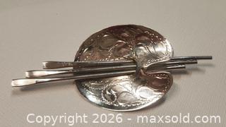MaxSold Auction: Vintage BOND BOYD Sterling silver brooch - Mississauga (Ontario, Canada) SELLER MANAGED Downsizing Online Auction - Golden Orchard Drive (CONDO)