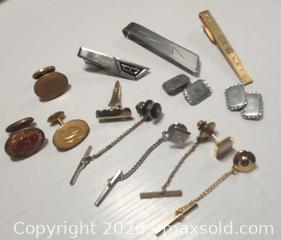 MaxSold Auction: Vintage cufflinks, tie clips - Mississauga (Ontario, Canada) SELLER MANAGED Downsizing Online Auction - Golden Orchard Drive (CONDO)