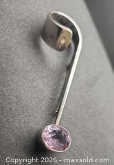 MaxSold Auction: Vintage silver brooch with stone - Mississauga (Ontario, Canada) SELLER MANAGED Downsizing Online Auction - Golden Orchard Drive (CONDO)