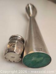 MaxSold Auction: vintage silver  "Cardinale" vase and salt shaker - Mississauga (Ontario, Canada) SELLER MANAGED Downsizing Online Auction - Golden Orchard Drive (CONDO)