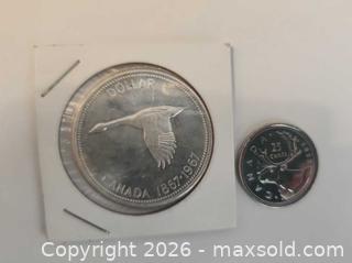 MaxSold Auction: Vintage silver dollar coin 1967 - Mississauga (Ontario, Canada) SELLER MANAGED Downsizing Online Auction - Golden Orchard Drive (CONDO)