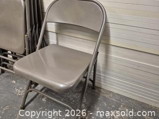 MaxSold Auction: 5 Piece Steel Folding Chairs - Oshawa (Ontario, Canada) SELLER MANAGED Commercial Liquidation Online Auction - Bond Street West