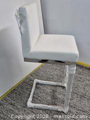 MaxSold Auction: A White Leathered Upholstered Bar Stool - Oshawa (Ontario, Canada) SELLER MANAGED Commercial Liquidation Online Auction - Bond Street West