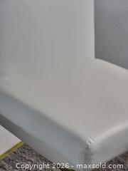 MaxSold Auction: A White Leathered Upholstered Bar Stool - Oshawa (Ontario, Canada) SELLER MANAGED Commercial Liquidation Online Auction - Bond Street West