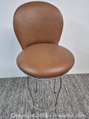 MaxSold Auction: Brown Leather Bar Stool Swivel Bar Stool - Oshawa (Ontario, Canada) SELLER MANAGED Commercial Liquidation Online Auction - Bond Street West