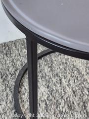 MaxSold Auction: Gray Tempered Glass Accent Table  - Oshawa (Ontario, Canada) SELLER MANAGED Commercial Liquidation Online Auction - Bond Street West