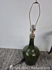 MaxSold Auction: Large Dark Olive Green Recycled Glass Bottle Table Lamp - Oshawa (Ontario, Canada) SELLER MANAGED Commercial Liquidation Online Auction - Bond Street West