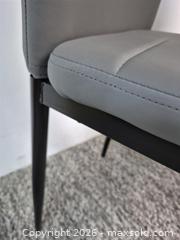 MaxSold Auction: Set of Two Gray Faux Leather Upholstered High Back Dining Chairs - Oshawa (Ontario, Canada) SELLER MANAGED Commercial Liquidation Online Auction - Bond Street West