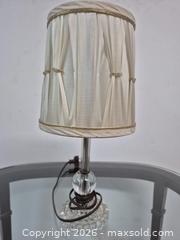 MaxSold Auction: Table Lamp With Crystal and Glass Base - Oshawa (Ontario, Canada) SELLER MANAGED Commercial Liquidation Online Auction - Bond Street West