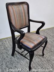 MaxSold Auction: Three Classic Style Dark Wood Dining Chairs - Oshawa (Ontario, Canada) SELLER MANAGED Commercial Liquidation Online Auction - Bond Street West