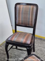 MaxSold Auction: Three Classic Style Dark Wood Dining Chairs - Oshawa (Ontario, Canada) SELLER MANAGED Commercial Liquidation Online Auction - Bond Street West