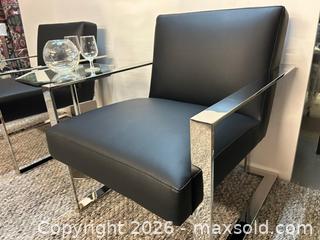 MaxSold Auction: Two Leatherette Fairmont Accent Chairs - Oshawa (Ontario, Canada) SELLER MANAGED Commercial Liquidation Online Auction - Bond Street West