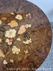 MaxSold Auction: Vintage Italian Marquetry Inlaid Pedestal Table - Oshawa (Ontario, Canada) SELLER MANAGED Commercial Liquidation Online Auction - Bond Street West